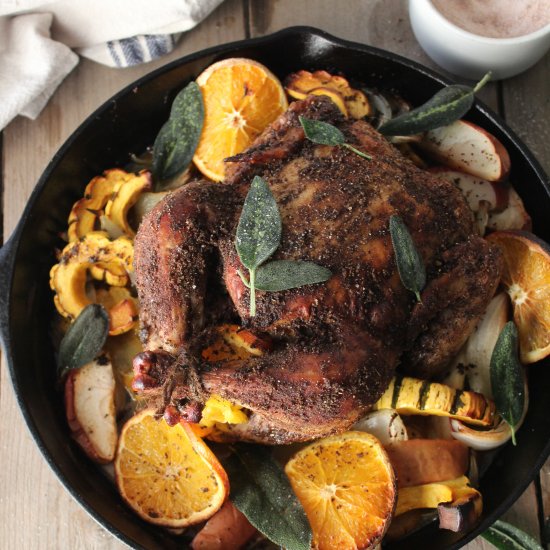 cinnamon sage roasted chicken