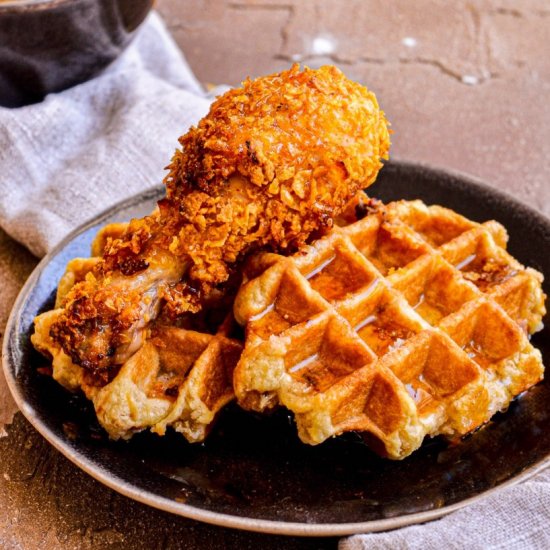 BEST Chicken and Waffles