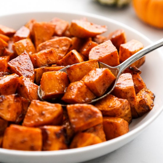 Spicy Roasted Sweet Potatoes