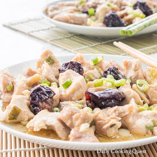 Steamed Chicken with Red Dates