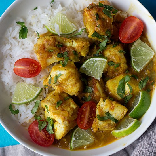 Easy Fish Curry with Alaska Cod