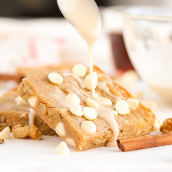 Apple Blondies w/Apple Cider Glaze