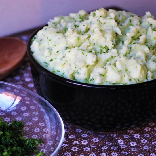 Parsley & Garlic Mashed Potatoes