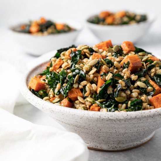 Farro Sweet Potato Salad