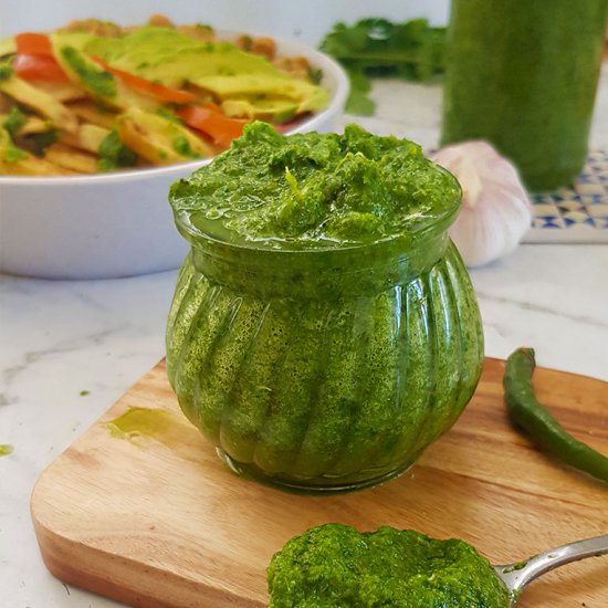 EASY CORIANDER SAUCE FOR EVERYTHING