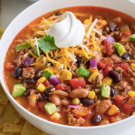 Taco Soup Crockpot Style