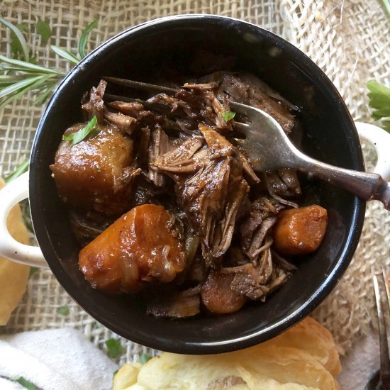 braised beef pot pie