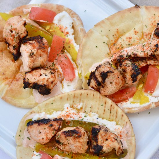 Lebanese Chicken Tawook Pita