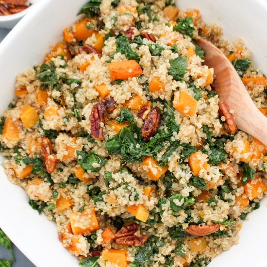 Warm Butternut Squash Quinoa Salad