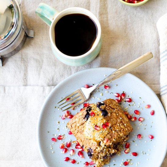 Peanut Butter Banana Baked Oatmeal