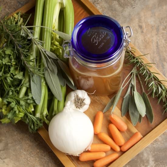 Crockpot Turkey Stock