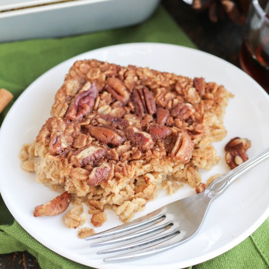 Maple Cinnamon Baked Oatmeal