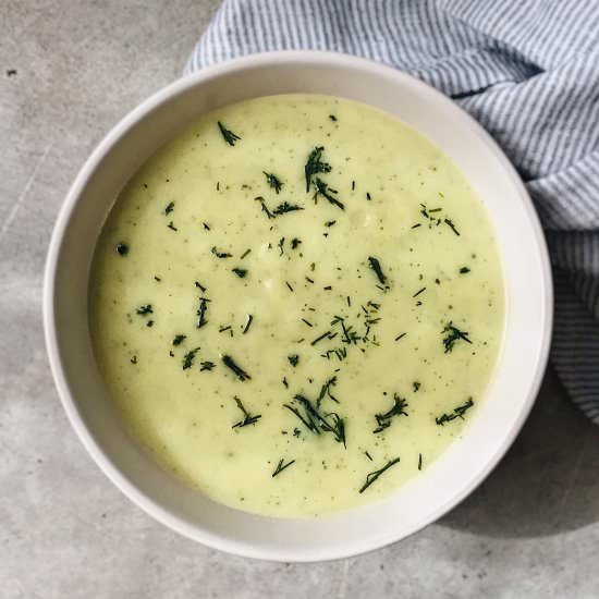 EASY ZUCCHINI CREAM WITH THERMOMIX