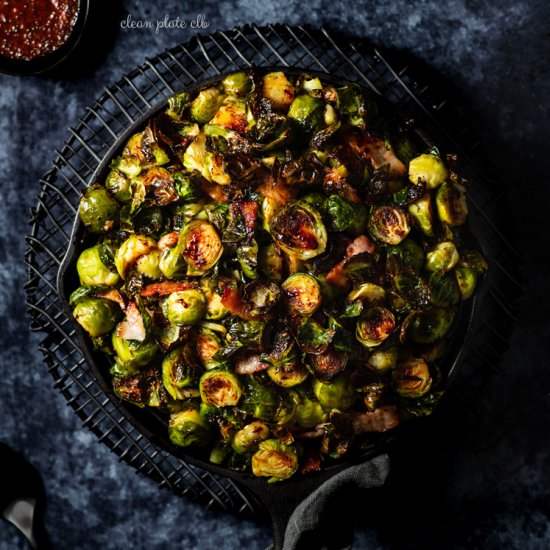 Crispy Brussel Sprouts with Bacon