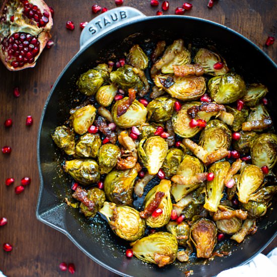 Maple Roasted Brussels Sprouts