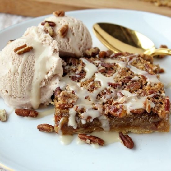 Maple Cinnamon Pecan Pie Bars