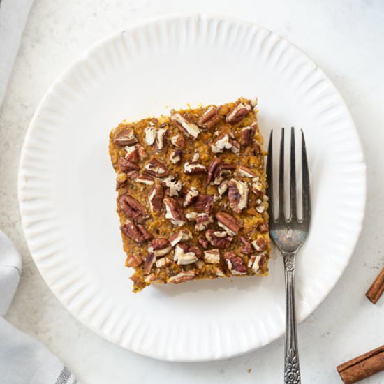 Pumpkin Baked Steel Cut Oatmeal