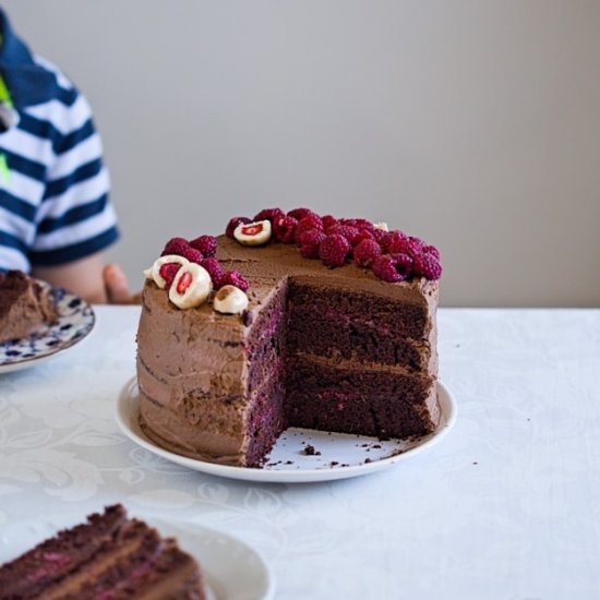 Chocolate Raspberry Cake