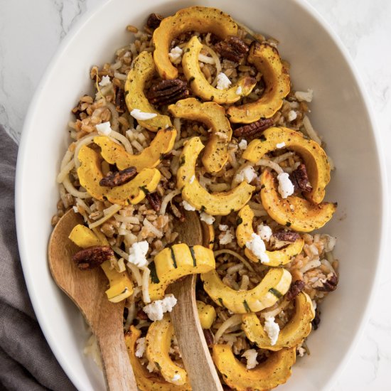 Farro Salad with Roasted Squash