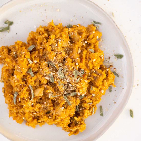 Vegan Pumpkin Risotto