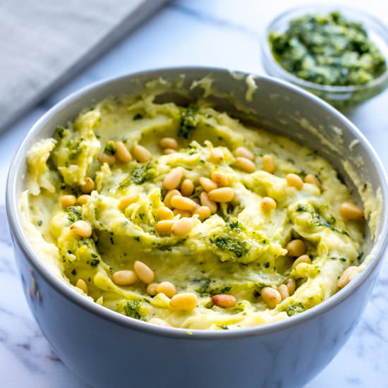 Pesto Mashed Potatoes