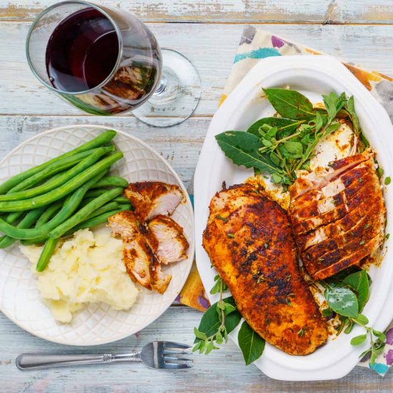 Chile Rubbed Grilled Turkey Tenders