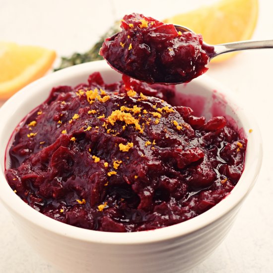 Orange Cinnamon Cranberry Sauce