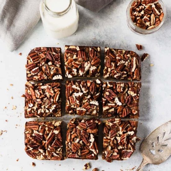 Gluten free and Paleo Pecan Bars