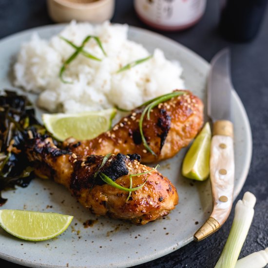 Miso Glazed Chicken Drumsticks