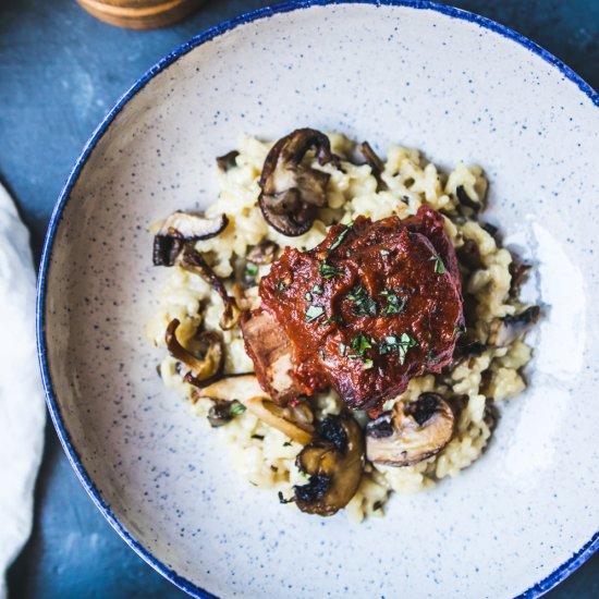 Braised Short Ribs and Risotto