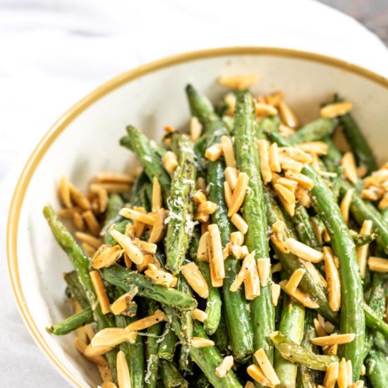 Roasted Green Beans with Parmesan