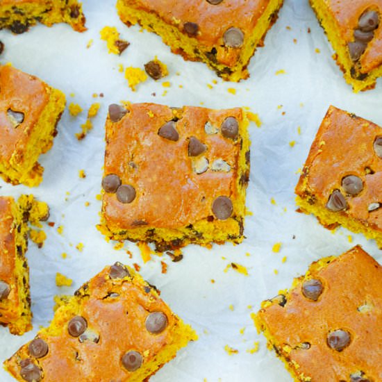 One-Bowl Pumpkin Pie Blondies