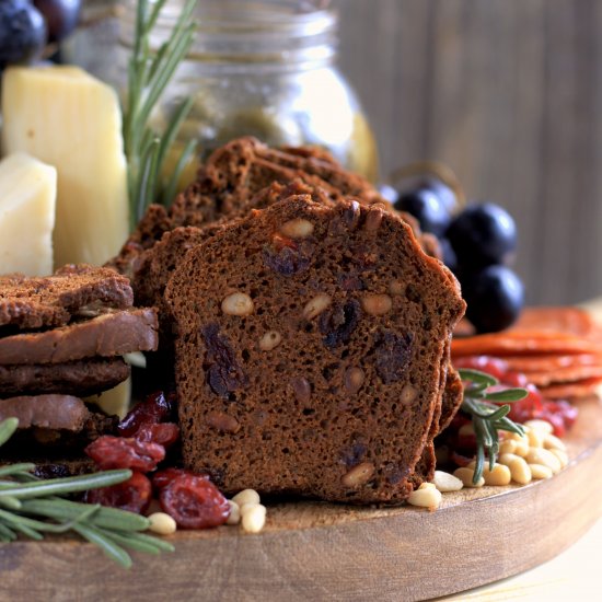 rosemary cranberry pinenut crisps