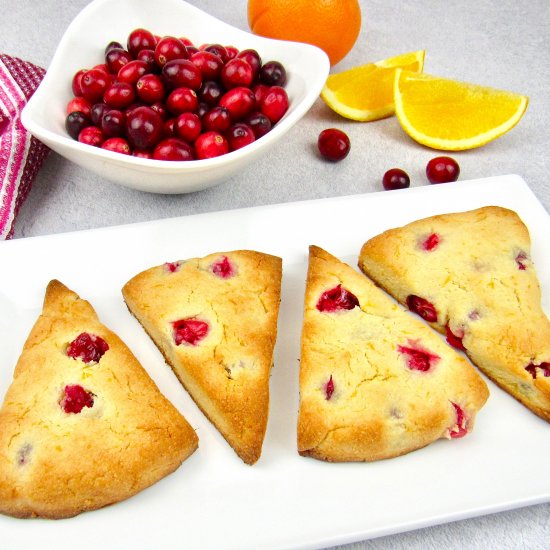 Keto Cranberry Orange Scones