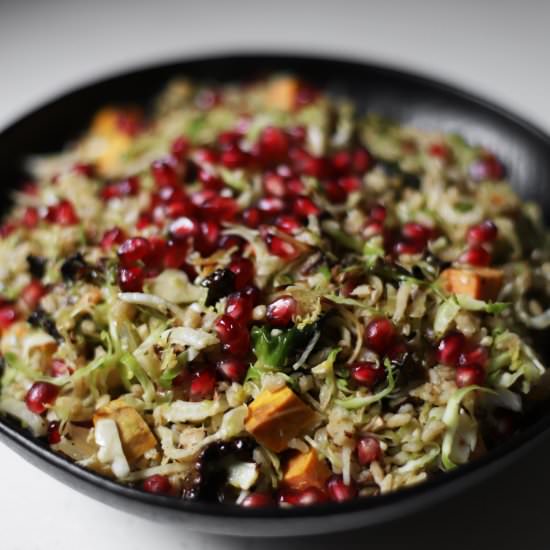 fall brussels sprout salad