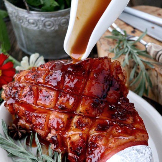 Homemade Ham With Pineapple Glaze