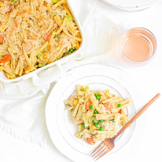 Leftover Turkey Noodle Casserole