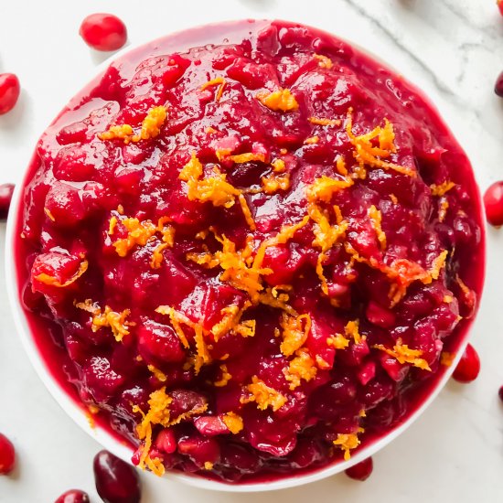 Cranberry Apple Orange Sauce