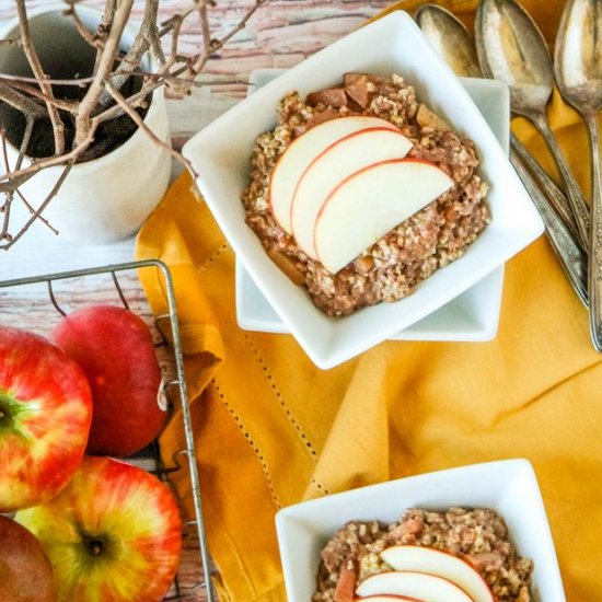 Slow Cooker Apple Cinnamon Oatmeal