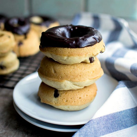 Vegan Chocolate Chip Doughnuts