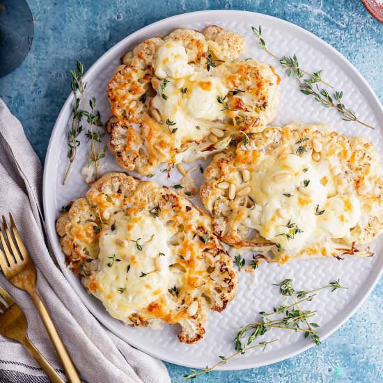 Cheesy Cauliflower Steaks