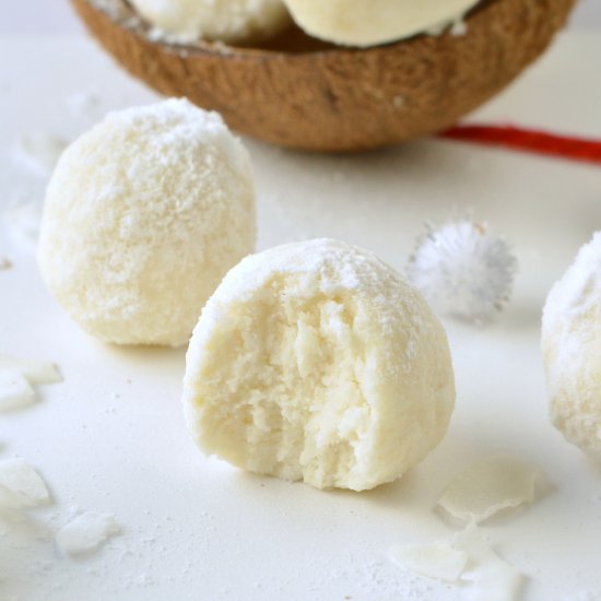 No bake coconut balls