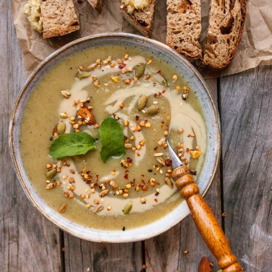 Parsnip and apple soup