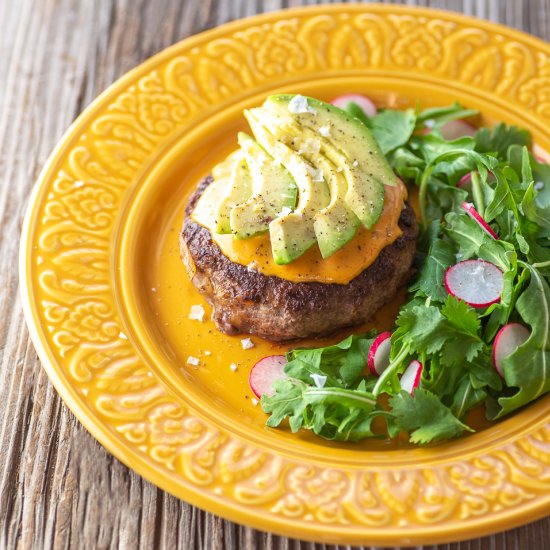 Burger with Avocado and Aioli