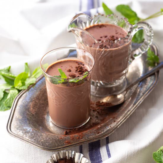 Chocolate Mint Protein Shake