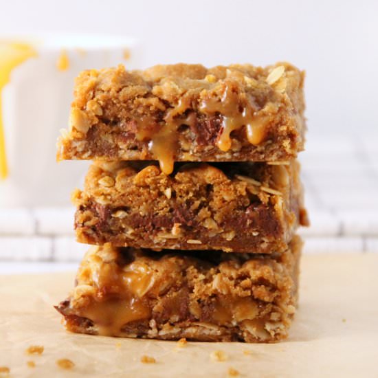 Gooey Chocolate Caramel Bars