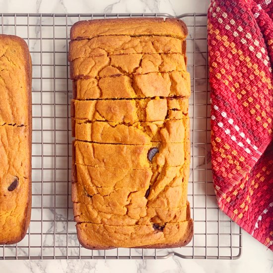 Pumpkin Chip Quick Bread