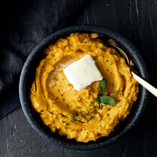 Savory Mashed Sweet Potatoes