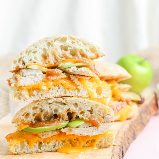 Apple Cheddar Turkey Melts