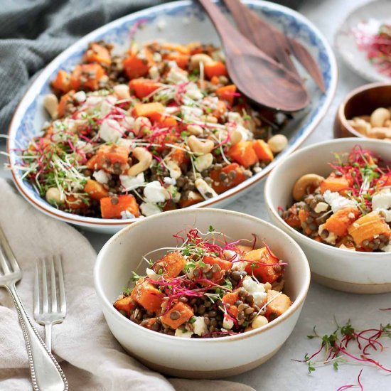 Spicy Roasted Squash Salad